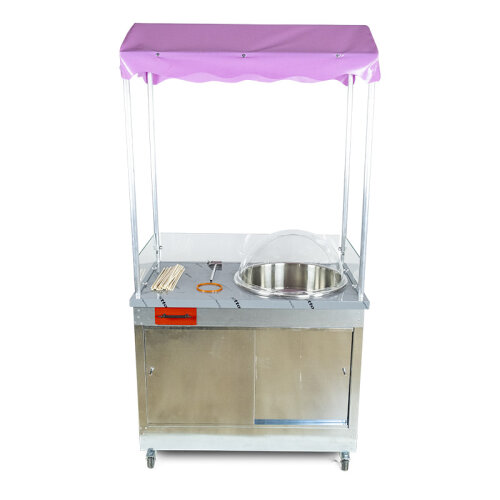 Cemko 1054 Zonguldak Arabalı Pamuk Şeker Makinesi, 60x100x190 cm - 4