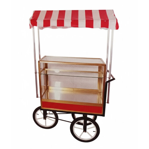 Cemko 1451 Unkapanı Tenteli Üç Tekerlekli Simit Arabası, 56x86x117 cm - Cemko