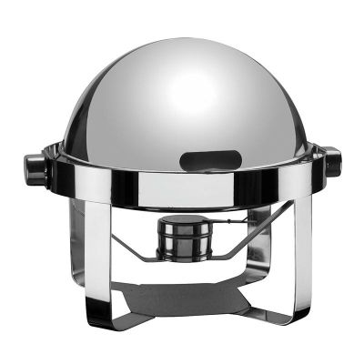 Öztiryakiler Düz Ayaklı Kızaklı Chafing Dish, Küresel Kapak, Jel Yakıtlı + Elektrikli - 1
