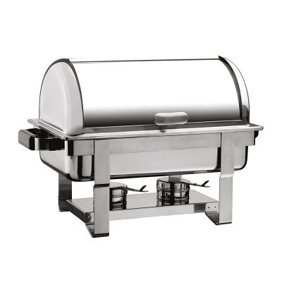 Öztiryakiler Rolltop Kapaklı Chafing Dish, İçiçe Geçen Ayaklı, Jel Yakıtlı - 1