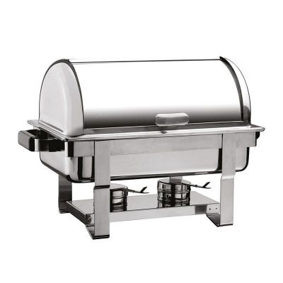 Öztiryakiler Rolltop Kapaklı Chafing Dish, Was Ayak, Jel Yakıtlı - 1