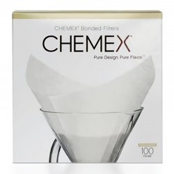 ورق ترشيح Chemex، لطراز 6-8 أكواب، 100 قطعة - Chemex