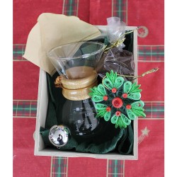 Christmas Chemex Coffee Brewing Wooden Gift Box - 6