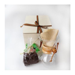 Christmas Chemex Coffee Brewing Wooden Gift Box - 1
