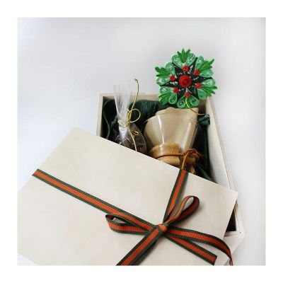 Christmas Chemex Coffee Brewing Wooden Gift Box - Cafemarkt