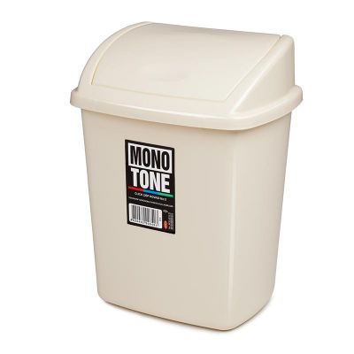 Bora Plastik Click Çöp Kovası, No: 2, 8 L, Beyaz - 1