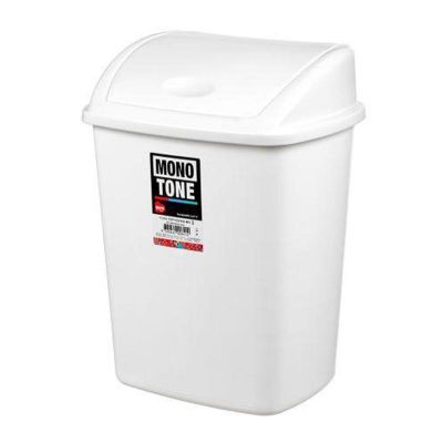 Bora Plastik Click Çöp Kovası, No: 3, 15 L, Beyaz - 1