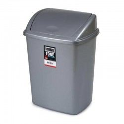 Bora Plastik Click Çöp Kovası, No: 4, 26 L, Gri - Bora Plastik