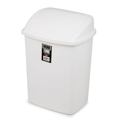 Bora Plastik Click Çöp Kovası, No: 5, 40 L, Beyaz - 1