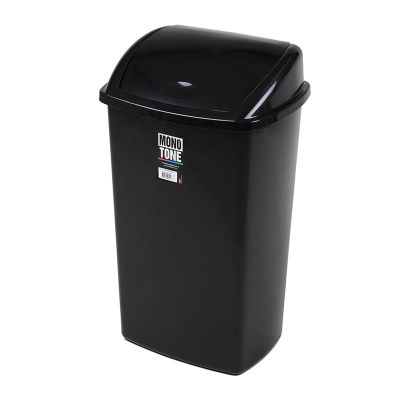 Bora Plastik Click Çöp Kovası, No: 6, 50 L, Siyah - 1