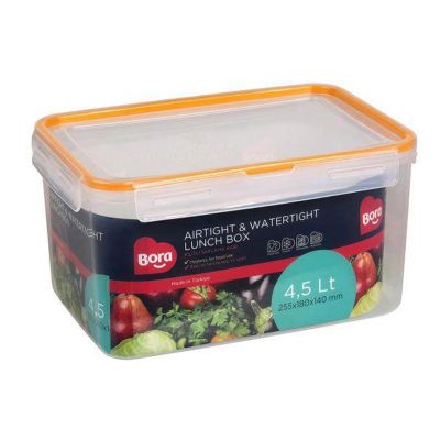 Bora Plastik Click Dikdörtgen Saklama Kabı, 4.5 L - 1