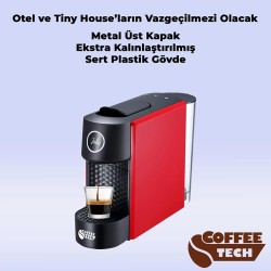 Coffeetech CN-L0201 Julia Kapsül Kahve Makinesi, Nespresso Kapsül Uyumlu, Kırmızı - Thumbnail