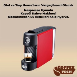 Coffeetech CN-L0201 Julia Kapsül Kahve Makinesi, Nespresso Kapsül Uyumlu, Kırmızı - Thumbnail