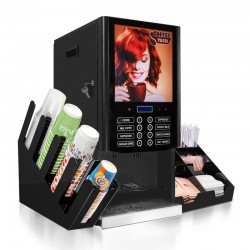 Coffeetech Horeca 300 Instant Kahve Makinesi + Peçete ve Karıştırıcı Standı + Bardaklık Standı - Thumbnail