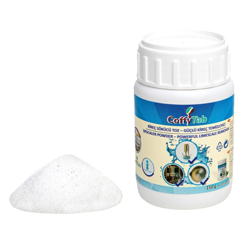 CoffyTab A001-7 Kireç Temizleyici Toz, 150 gr - CoffyTab