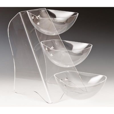 Zicco ZCP-433 Polikarbon Teşhir Standı, 3 Katlı, 47x25x37 cm - 1