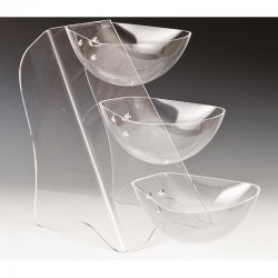 Zicco ZCP-433 Polikarbon Teşhir Standı, 3 Katlı, 47x25x37 cm - Zicco