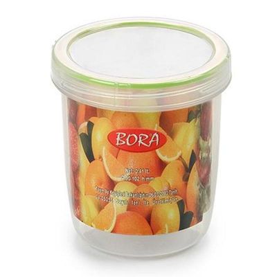 Bora Plastik Saklama Kabı, Contalı, Vidalı, 400 ml, No: 3, 0.41 L - 1