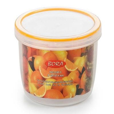 Bora Plastik Saklama Kabı, Contalı, Vidalı, 550 ml, No: 5, 0.55 L - 1