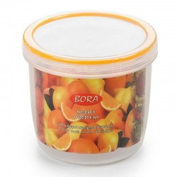 Bora Plastik Saklama Kabı, Contalı, Vidalı, 550 ml, No: 5, 0.55 L - Bora Plastik