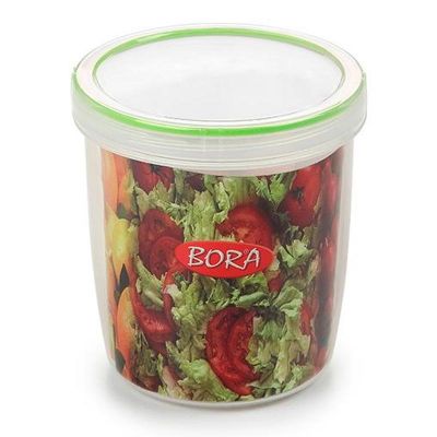 Bora Plastik Saklama Kabı, Contalı, Vidalı, 650 ml, No: 6, 0.65 L - 1