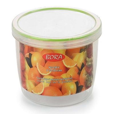 Bora Plastik Saklama Kabı, Contalı, Vidalı, 900 ml, No: 8, 0.89 L - 1