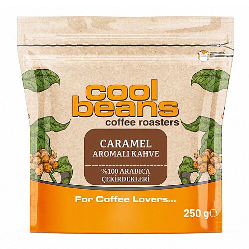Cool Beans Caramel Aromalı Kahve Çekirdeği, 250 gr - Cool Beans