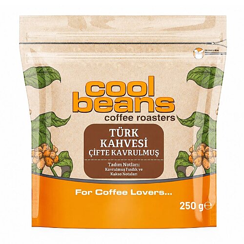 Cool Beans Çifte Kavrulmuş Öğütülmüş Türk Kahvesi, 250 gr - Cool Beans