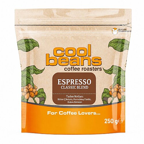Cool Beans Classic Blend Espresso Kahve Çekirdeği, 250 gr - Cool Beans