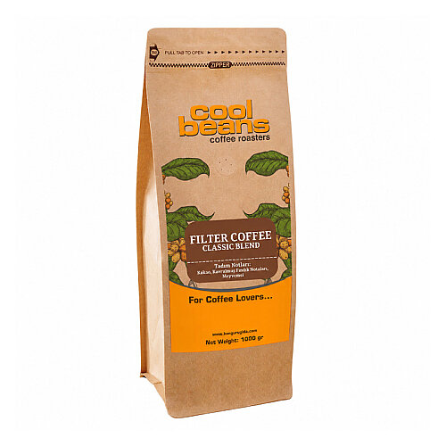 Cool Beans Classic Blend Filtre Kahve Çekirdeği, 1000 gr - Cool Beans
