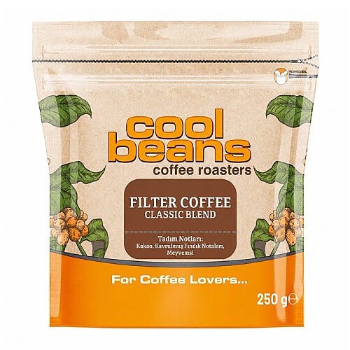 Cool Beans Classic Blend Filtre Kahve Çekirdeği, 250 gr - Cool Beans