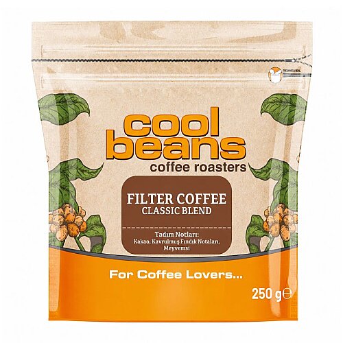 Cool Beans Classic Blend Öğütülmüş Filtre Kahve, 250 gr - Cool Beans