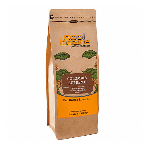 Cool Beans Colombia Supremo Kahve Çekirdeği, 1000 gr - Cool Beans