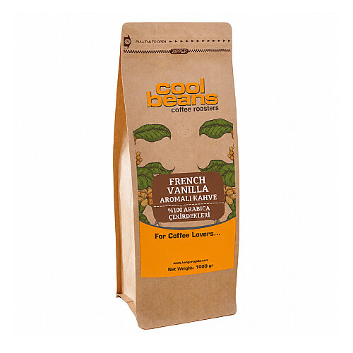 Cool Beans French Vanilla Aromalı Kahve Çekirdeği, 1000 gr - Cool Beans