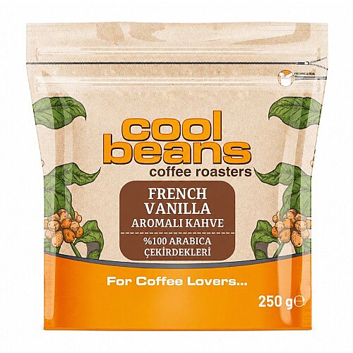 Cool Beans French Vanilla Aromalı Kahve Çekirdeği, 250 gr - Cool Beans
