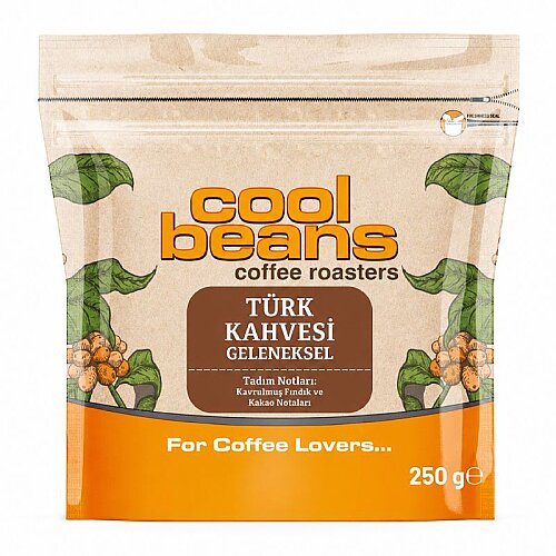 Cool Beans Geleneksel Öğütülmüş Türk Kahvesi, 250 gr - Cool Beans