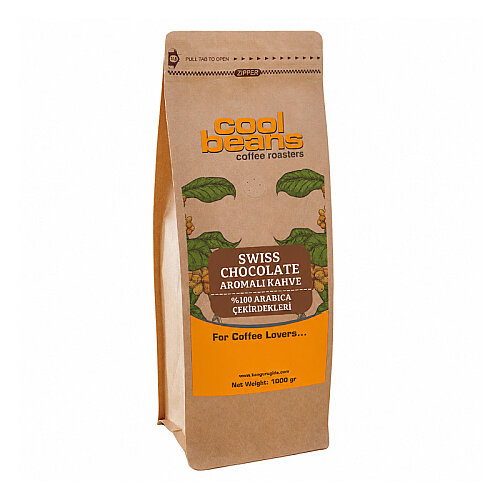 Cool Beans Swiss Chocolate Aromalı Kahve Çekirdeği, 1000 gr - Cool Beans