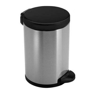 Öztiryakiler Plastik Kapaklı Paslanmaz Pedallı Çöp Kovası, 5 L - 1