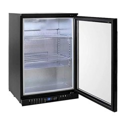 CSA CS-B-150 Behind Bar Bottle Cooler Cabinet, 110 L, Black - CSA Inox