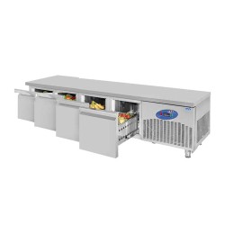 CSA CS-CIH 2-700 Cihaz Altı Buzdolabı, 4 Çekmeceli, 135 L - CSA Inox