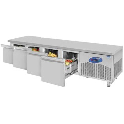 CSA CS-CIH 2-700 Under Appliance Freezer, 4 Drawers, 135 L - CSA Inox