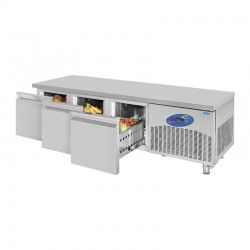 CSA CS-CIH 3-600 Cihaz Altı Buzdolabı, 3 Çekmeceli, 180 L - CSA Inox