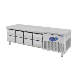 CSA CS-CIK 4-600 ثلاجة تحت الأجهزة، 8 أدراج، 260 لتر - CSA Inox