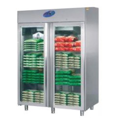 CSA CS-DBL 1400 ثلاجة عميقة ذات باب زجاجي عمودي، 2 باب، 1400 لتر - CSA Inox