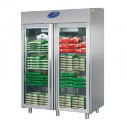 CSA CS-DBN 1400-M-C Dik Tip Monoblok Buzdolabı, 2 Cam Kapılı, 1400 L - CSA Inox