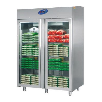 CSA CS-DBN 1400-M-C Dik Tip Monoblok Buzdolabı, 2 Cam Kapılı, 1400 L - 1