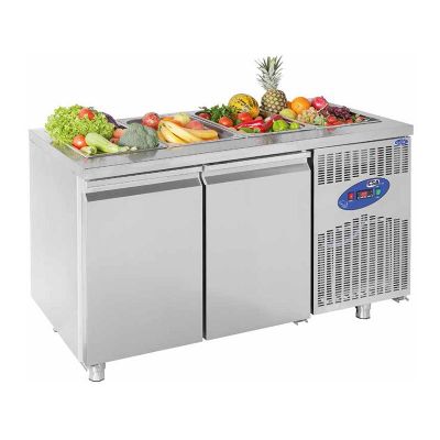 CSA CS-TEK 2-700-SH Havuzlu Salad Bar, 2 Kapılı, 281 L - 1