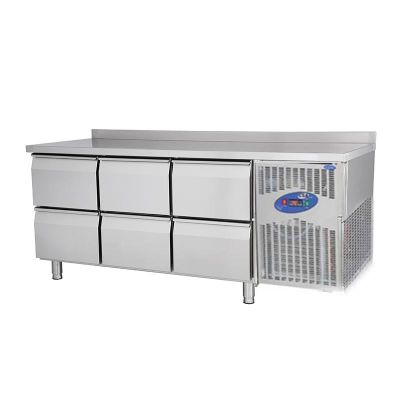 CSA CS-TEK 3-600 Tezgah Tipi Buzdolabı, 6 Çekmeceli, 400 L