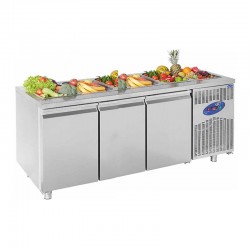 CSA CS-TEK 3-700-SH Havuzlu Salad Bar, 3 Kapılı, 474 L - CSA Inox