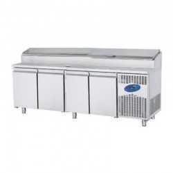 CSA CS-TEZ 4-700 Make Up Refrigerator, 4 Doors, 632 L - CSA Inox